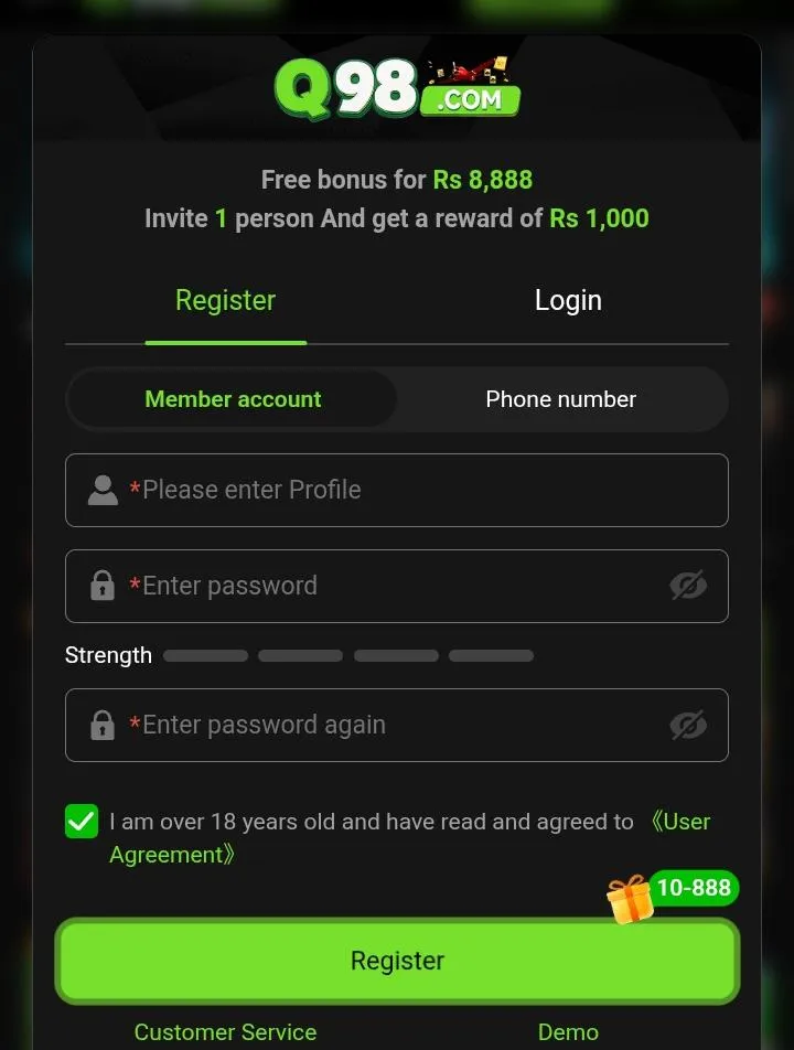 Q98 login