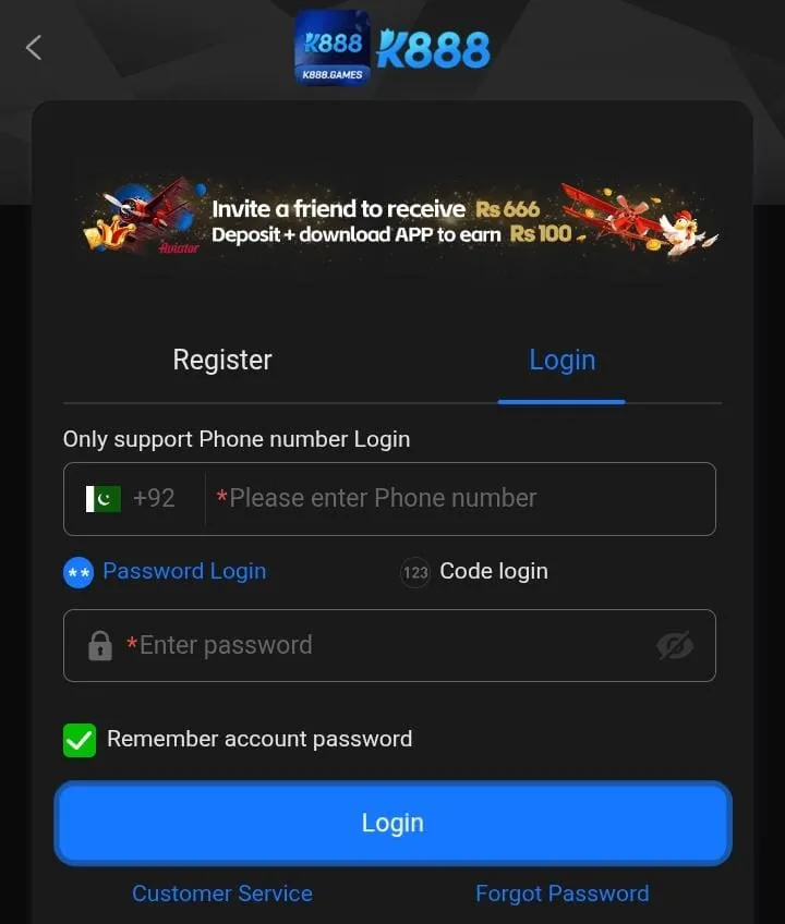 Game Login Method